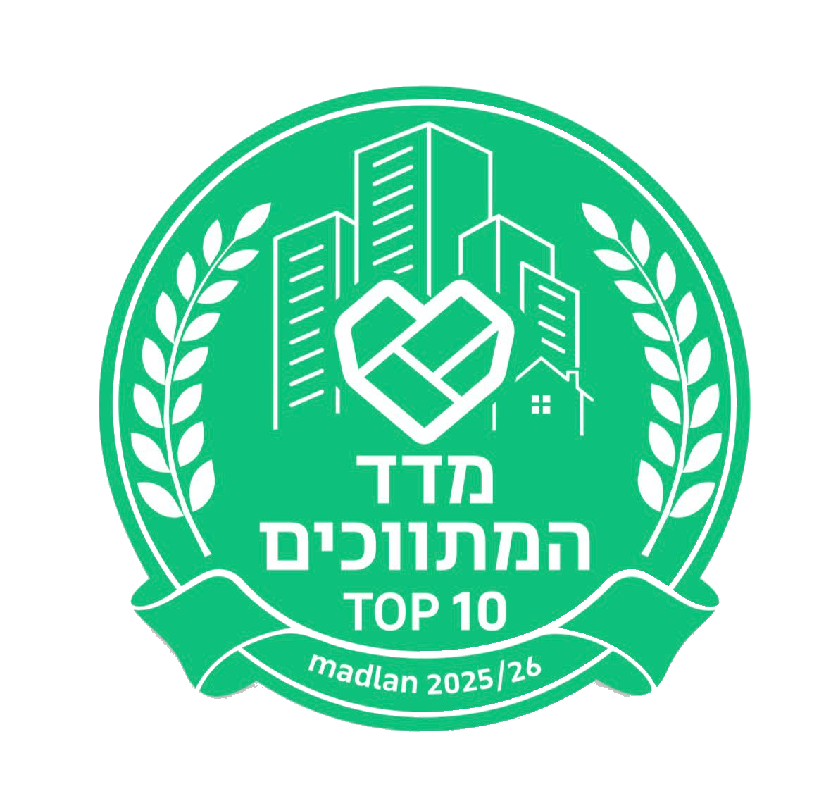 מדד המתווכים TOP 10 — madlan 2025/26